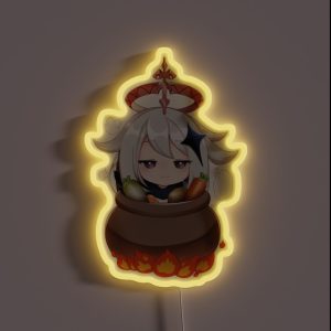 Paimon Emergency Food Genshin Impact RGB Neon Sign