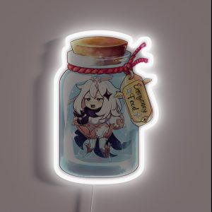 Paimon Emergency Food Genshin Impact RGB Neon Sign