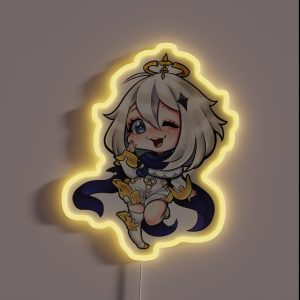 Paimon From Genshin Impact RGB Neon Sign