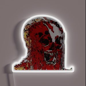 Pain And Suffering Nightmare Wojak RGB Neon Sign Pain And Suffering Nightmare Wojak RGB Neon Sign