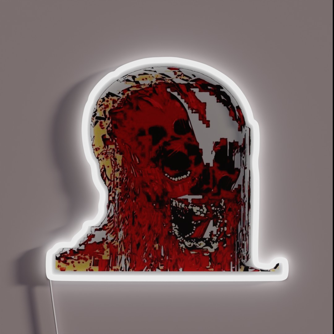 Pain And Suffering Nightmare Wojak RGB Neon Sign Pain And Suffering Nightmare Wojak RGB Neon Sign