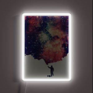 Painting The Universe Colorful Negative Space Art RGB Neon Sign