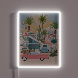 Palm Springs Mid Century Modern RGB Neon Sign