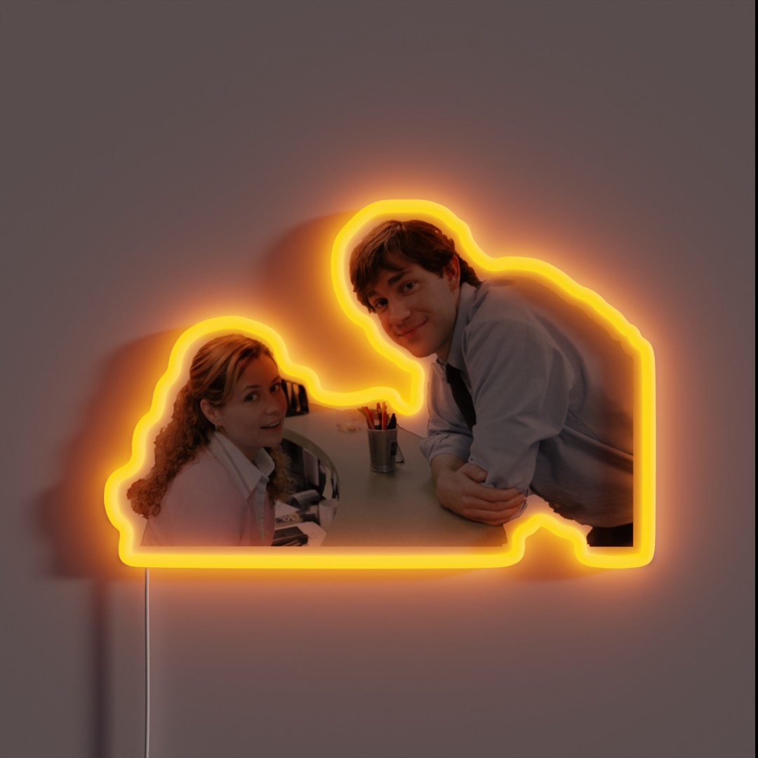 Pam And Jim The OTP RGB Neon Sign Pam And Jim The OTP RGB Neon Sign