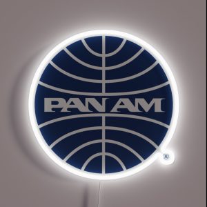 Pan Am Mid 1950s Globe Inverted RGB Neon Sign Pan Am Mid 1950s Globe Inverted RGB Neon Sign