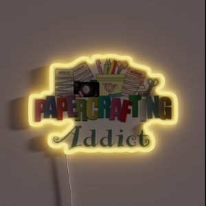 Paper Crafting Addict RGB Neon Sign