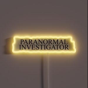 Paranormal Investigator RGB Neon Sign