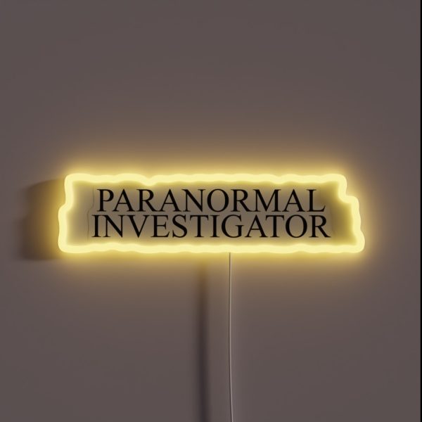 Paranormal Investigator RGB Neon Sign
