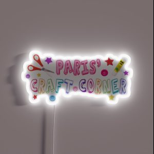 Paris Craft Corner RGB Neon Sign