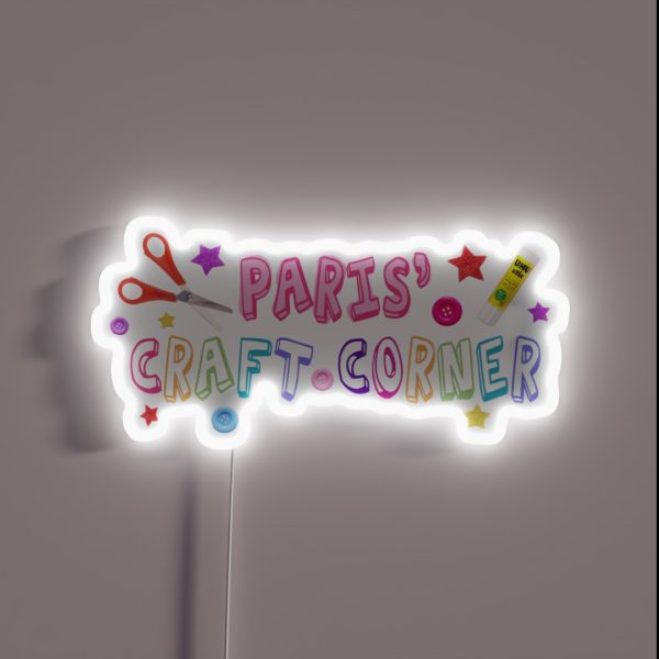 Paris Craft Corner RGB Neon Sign