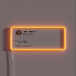 Paris Hilton Tweet RGB Neon Sign