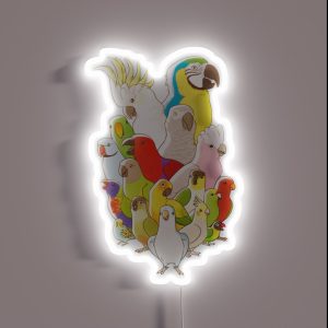 Parrot Party RGB Neon Sign