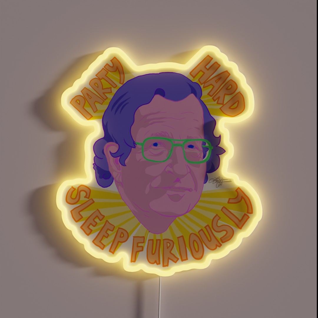 PARTY CHOMSKY RGB Neon Sign PARTY CHOMSKY RGB Neon Sign