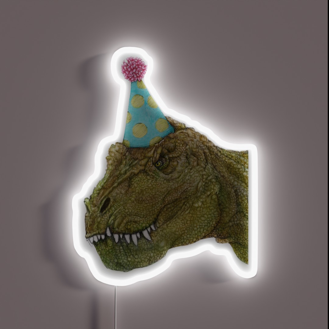 Party Dinosaur RGB Neon Sign Party Dinosaur RGB Neon Sign