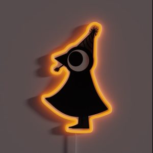 Partying Crow RGB Neon Sign