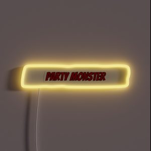 Partymonster Red RGB Neon Sign Partymonster Red RGB Neon Sign