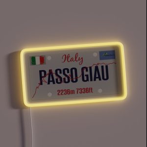 Pass Giau Passo Di Giau Dolomites Italy RGB Neon Sign