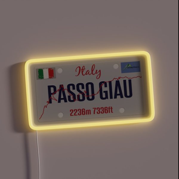 Pass Giau Passo Di Giau Dolomites Italy RGB Neon Sign