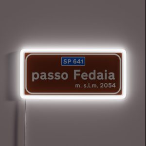 Passo Fedaia RGB Neon Sign