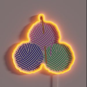 Pastel Crochet Wool RGB Neon Sign