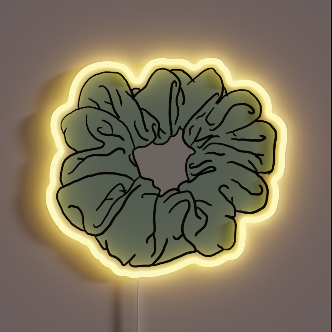 Pastel Green Scrunchie RGB Neon Sign Pastel Green Scrunchie RGB Neon Sign