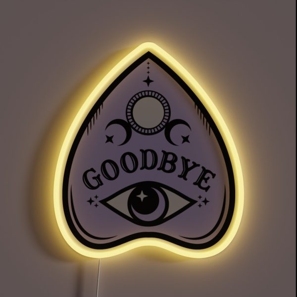 Pastel Ouija Planchette RGB Neon Sign