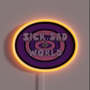 Pastel Sad World RGB Neon Sign