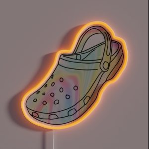 Pastel Tie Dye Crocs RGB Neon Sign Pastel Tie Dye Crocs RGB Neon Sign