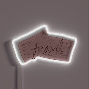 Pastel World Travels RGB Neon Sign Pastel World Travels RGB Neon Sign