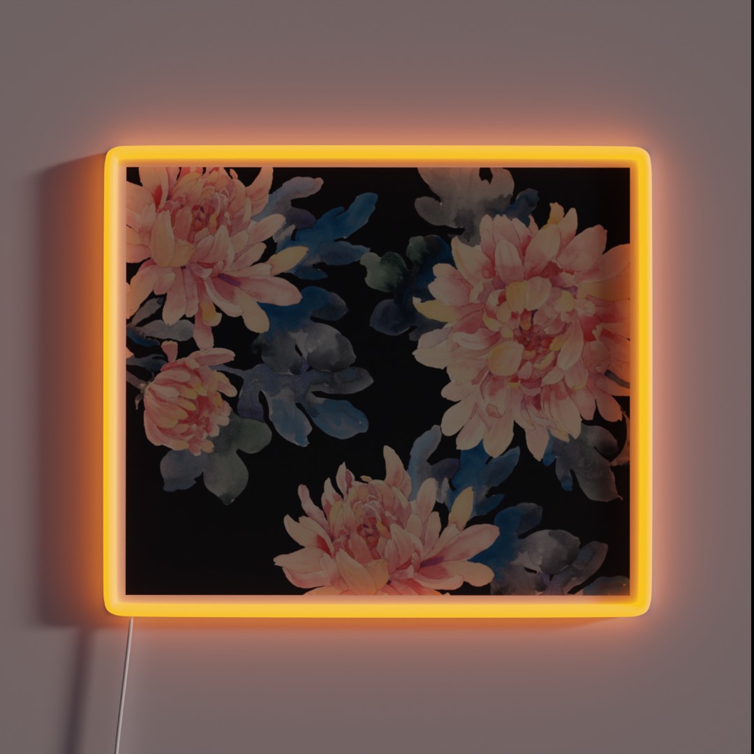 Patterns Everyday Chrysanthemum RGB Neon Sign Patterns Everyday Chrysanthemum RGB Neon Sign