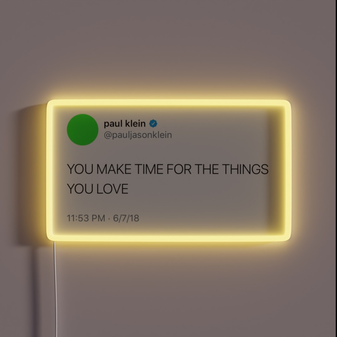 Paul Klein Tweet RGB Neon Sign Paul Klein Tweet RGB Neon Sign