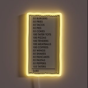 Pay It Forward Receipt I Think You Should Leave RGB Neon Sign