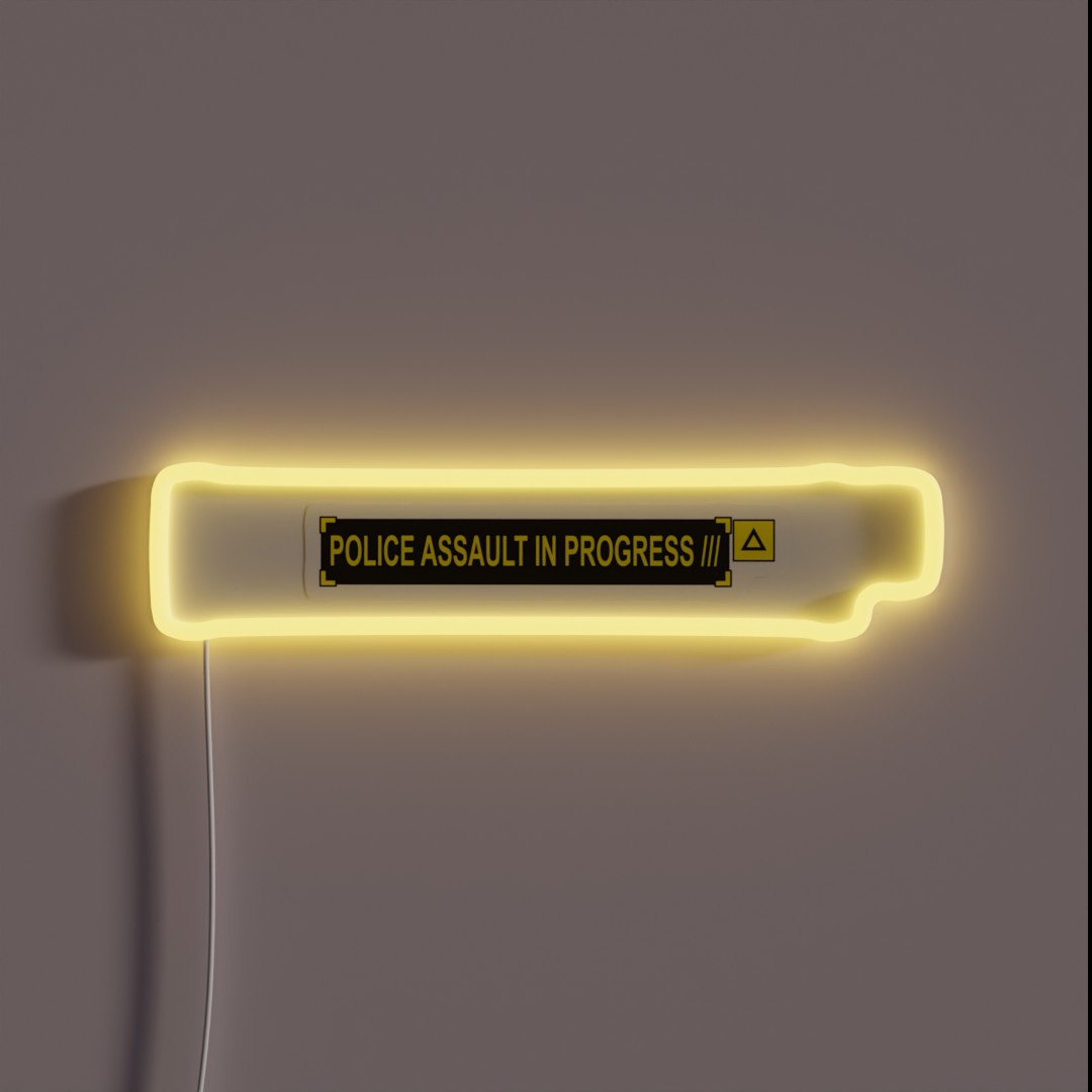 PAYDAY 2 Police Assault RGB Neon Sign PAYDAY 2 Police Assault RGB Neon Sign