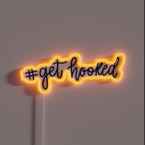 PBA Get Hooked Design RGB Neon Sign PBA Get Hooked Design RGB Neon Sign