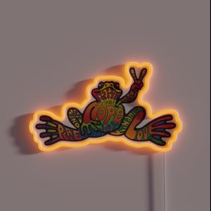 Peace Frog RGB Neon Sign