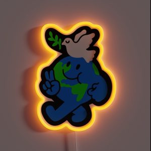 Peace On Earth RGB Neon Sign Peace On Earth RGB Neon Sign