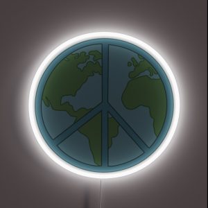 Peace On Earth RGB Neon Sign