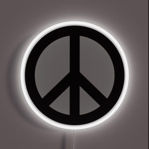 Peace Sign Symbol RGB Neon Sign