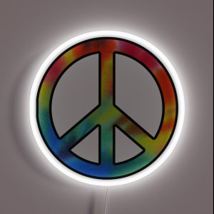 Peace Tie Dye RGB Neon Sign Peace Tie Dye RGB Neon Sign
