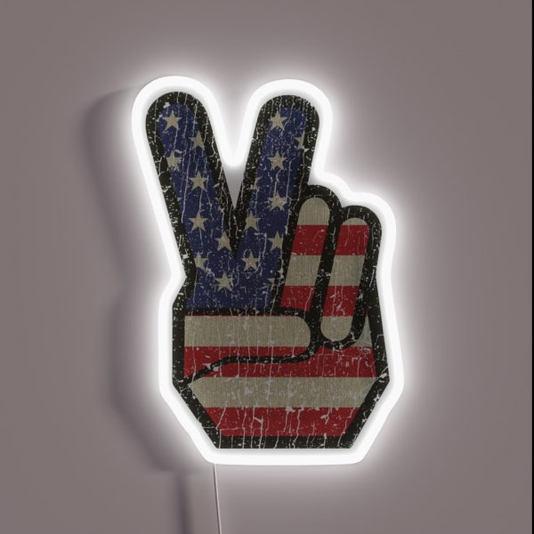 Peace USA 76 RGB Neon Sign