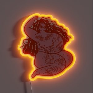 Peaceful Body Positivity With Tattoos RGB Neon Sign