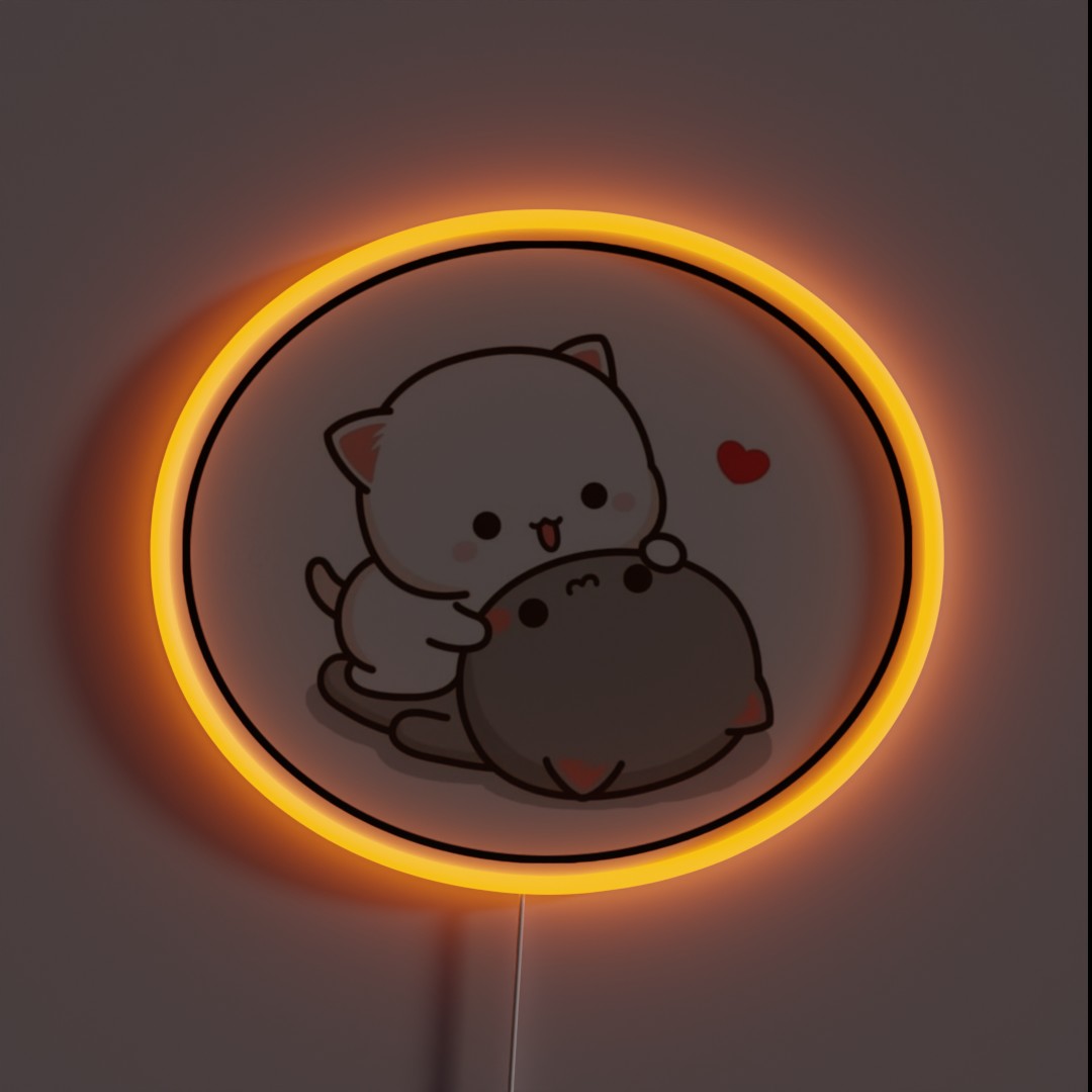 Peach And Goma Friend RGB Neon Sign Peach And Goma Friend RGB Neon Sign