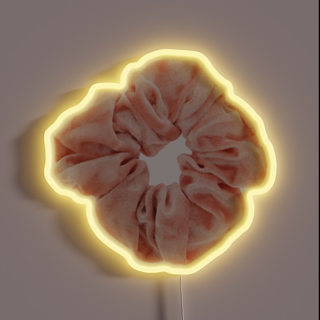 Peach Scrunchie RGB Neon Sign Peach Scrunchie RGB Neon Sign