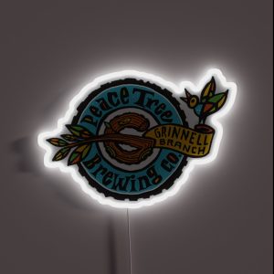 Peach Tree Brewing Company RGB Neon Sign