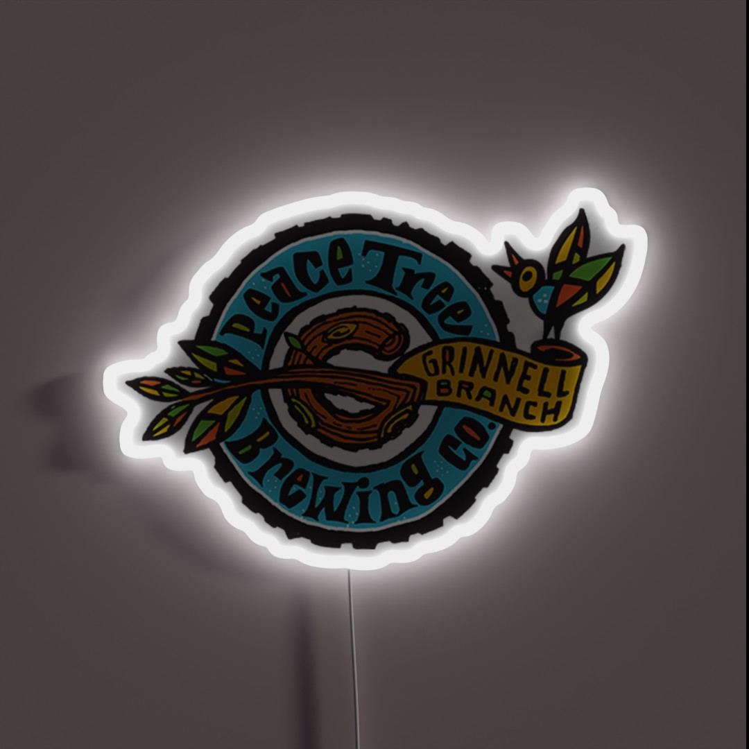 Peach Tree Brewing Company RGB Neon Sign Peach Tree Brewing Company RGB Neon Sign