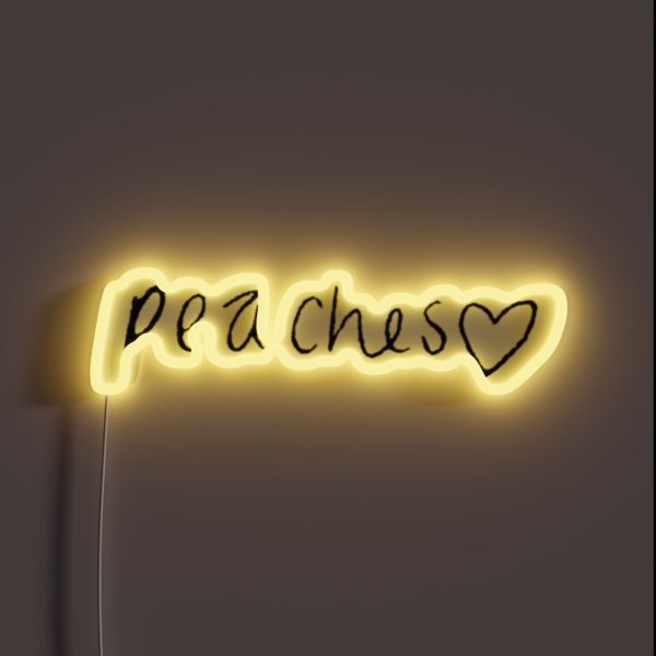 Peaches RGB Neon Sign