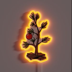 Peanuts Christmas Tree RGB Neon Sign