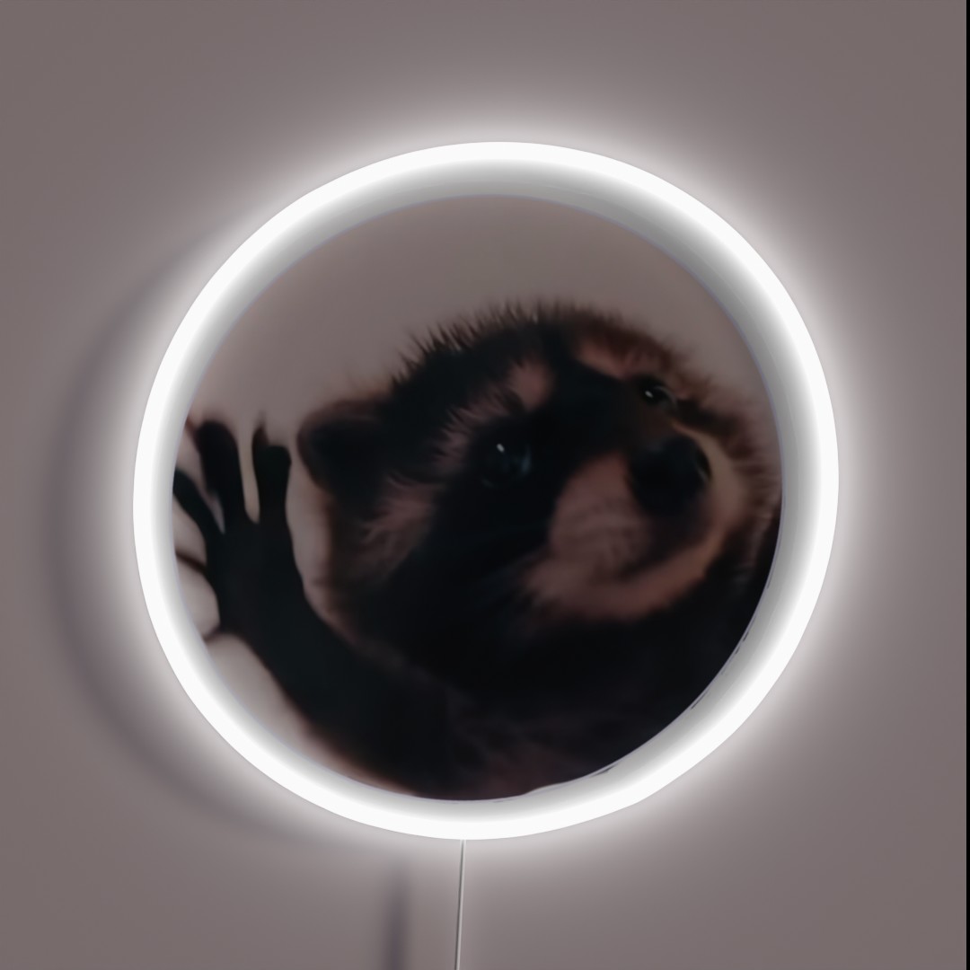 Pedro Raccoon RGB Neon Sign Pedro Raccoon RGB Neon Sign