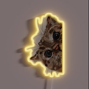 Peeking Cat RGB Neon Sign Peeking Cat RGB Neon Sign