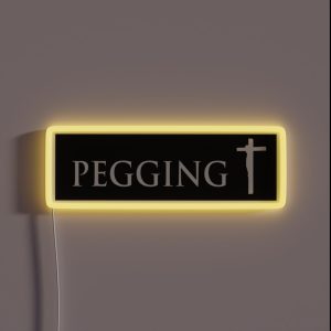 Pegging Cross RGB Neon Sign